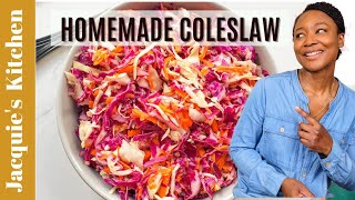 Tasty Homemade Coleslaw  With Apple Cider Vinegar and Honey [upl. by Eustatius]