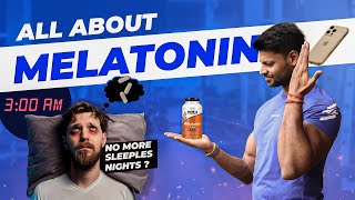 DOES MELATONIN SUPPLEMENT HELP YOU SLEEP ✅ ❌  fitness health bodybuilding [upl. by Beniamino842]