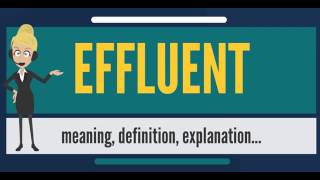 What is EFFLUENT What does EFFLUENT mean EFFLUENT meaning definition explanation amp pronunciatio [upl. by Andaira]