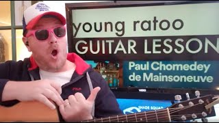 How To Play Paul Chomedey de Mainsoneuve  young ratoo guitar tutorial Beginner Lesson [upl. by Khalid413]