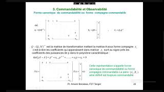 Automatique Avancée quot Commande Par Retour D’état quot Part 1 [upl. by Ahsataj]