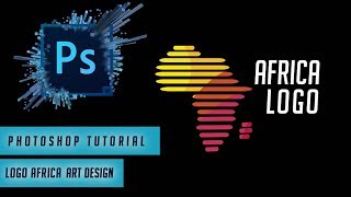 Photoshop Tutorial  Logo Africa Art Design  Graphic Designer [upl. by Mehelhteb]