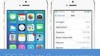 iOS 71 beta 3 ecco cosa cambia  iPhoneItalia [upl. by Lothario]