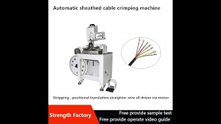 Multi Cores Cable crimping machine [upl. by Trilbee]