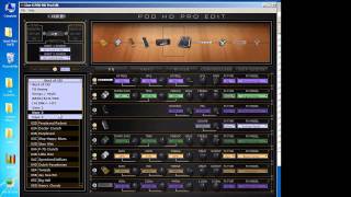 POD HD Edit Software and Customtonecom [upl. by Enyawad]