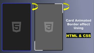 card animation html css  animated card hover effect html amp css [upl. by Tann]