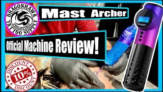 Dragonhawk Mast Archer Tattoo Machine Review [upl. by Millham]