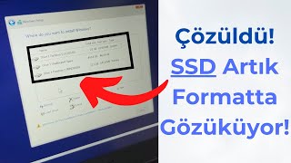 Çözüm Format Ekranında Disk Görünmüyor [upl. by Odarnoc]