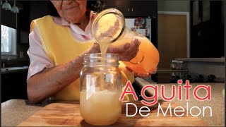 Aguita De Melon Cantaloupe Water How To [upl. by Etyam]