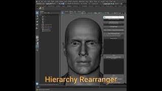 Hierarchy Rearranger Maya Python Tool for Hierarchy Organization [upl. by Munmro]