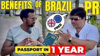 WHY You Should Get a PR of BRAZIL  How to Get Permanent Residence  Nationality Passport  ब्राज़िल [upl. by Brad]