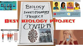 biology investigatory project COVID19 biologyclass12 biologyproject covid19 cbseprojects 12th [upl. by Shiri397]