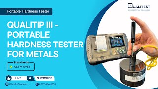 QualiTip III  Portable Hardness Tester for Metals  Qualitest [upl. by Einwat]