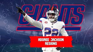 Adoree Jackson Resigns With The Giants [upl. by Ahtaga]