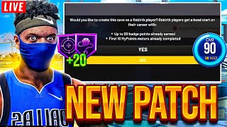 🚨 UNLOCKING MY REBIRTH BUILD LIVE  NEW PATCH HOW TO UNLOCK REBIRTH IN NBA 2K22 [upl. by Aruasi]