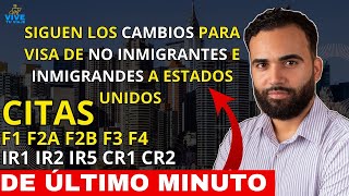 ULTIMAS NOTICIAS CAMBIO PARA AGENDAR CITAS PARA CONSULARES PETICIONES FAMILIARES Y NO INMIGRANTES [upl. by Eugatnom384]