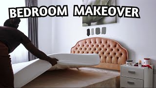 TEEN BOY BEDROOM MAKEOVER Pt1  OLD BED FLIP AND WALL PANELLING ON BUDGET [upl. by Encrata]