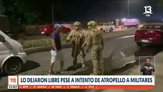 Manejaba en estado de ebriedad con licencia vencida e intentó atropellar a pareja de militares [upl. by Tedmann]