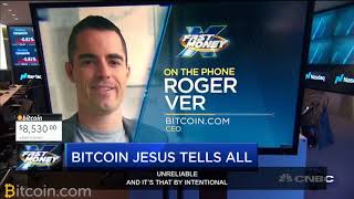 BITCOIN CASH VS BITCOIN 2018  Roger Ver on CNBC Fast Money [upl. by Uball]