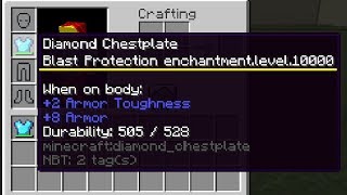 What Happens with 10000 Blast Protection in Minecraft [upl. by Enirehtacyram130]