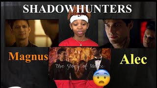 THE STORY OF MALEC SHADOWHUNTERS REACTION [upl. by Llekcir]