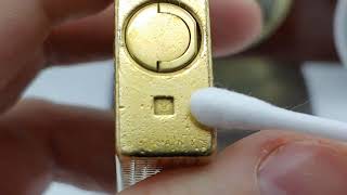 ST DUPONT LINE 1 gold lighter authentication video [upl. by Flosser209]