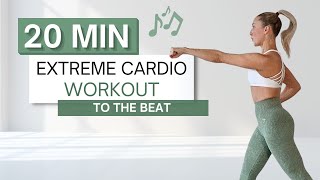 20 min NO REPEATS CARDIO HIIT WORKOUT  High Intensity  Move to The Beat ♫  Modifications Provided [upl. by Madelle]