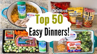 Whats For Dinner 50 of the BEST Quick amp EASY Recipes  Tasty CHEAP Meal Ideas  Julia Pacheco [upl. by Etnovaj789]