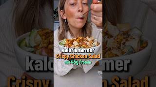 Crispy Chicken Salad  kalorienarmes Rezept mit 45g Protein [upl. by Lechner]