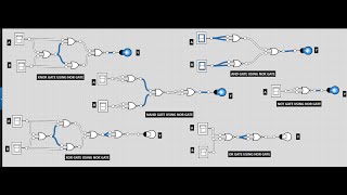 IMPLEMENT ALL LOGIC GATES USING NOR GATE USING LOGIC LY ONLINE SIMULATOR [upl. by Arhsub]