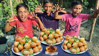 3 Plate Pani Puri Eating Challenge in 3 minutes  Golgappa Pani Puri fuska Eating Competition [upl. by Noirad]