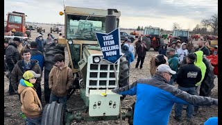 Vern Gregg Trust Antique Tractor Auction Yesterday in Irwin OH [upl. by Eicyaj]