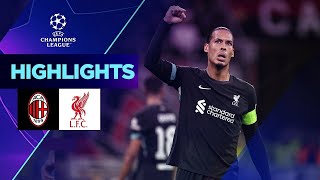 Milan  Liverpool 13 Highlights UEFA Champions League 202425 [upl. by Margetts]