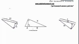 Right Similar Triangles  Solving For Side Lengths [upl. by Kcirddec500]