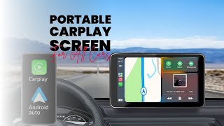 PASLDA Portable Wireless CarPlay amp Android Auto Screen Review Wireless Solution for All Vehicles [upl. by Heiney254]