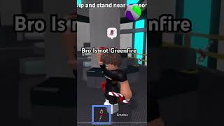 Bro is not Greenfire 😭😭😭 funny mm2roblox trending [upl. by Katine]