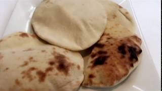 Homemade Pita Bread Recipe [upl. by Toddie]