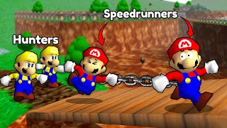 Mario 64 Manhunt But Were CHAINED TOGETHER [upl. by Nerak]