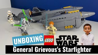 Lego Star Wars General Grievouss Starfighter 75286  Unboxing amp Review [upl. by Asi]