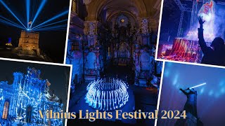 Vilnius Lights Festival 2024  A Dazzling Celebration of Art Culture and Illumination [upl. by Jamille]