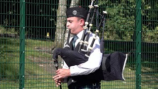 Caledonian Society of London by piper Ruairidh Brown at the 2021 Argyllshire Gathering Oban Games [upl. by Audrit656]