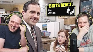 British Guys HILARIOUS The Office Reaction  Season 2 Episode 18 Take Your Daughter to Work Day [upl. by Arykahs61]