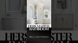 Master Bathroom Makeover Wallpaper Installation [upl. by Bakki]