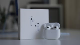 AirPods 3 Erster Eindruck Vergleich zu den AirPods Pro und Unboxing [upl. by Joab]