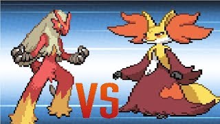 Pokemon Blaziken amp Sceptile amp Swampert vs Greninja amp Delphox amp Chesnaught [upl. by Hewitt]