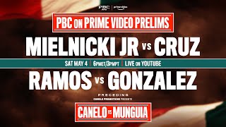 LIVE BOXING  PBC on Prime Video Prelims  CaneloMunguia [upl. by Gorden19]