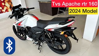 New Tvs Apache RTR 160 2v 2024 Model Review  Price amp Feature  tvs apache rtr 160 2v 2024 [upl. by Elletse]