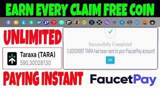 Earn Unlimited Taraxa on FAUCETPAY  Earn Free Crypto Instant Pay [upl. by Riella]