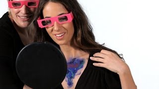 How to Spray on 3D Makeup  Airbrush Makeup [upl. by Yesllek632]