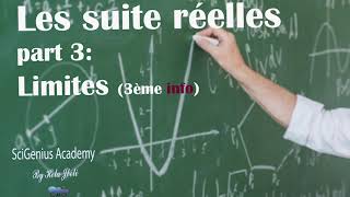 Les suites réelles part3  limites de suites 3ème informatique [upl. by Eiramyma]